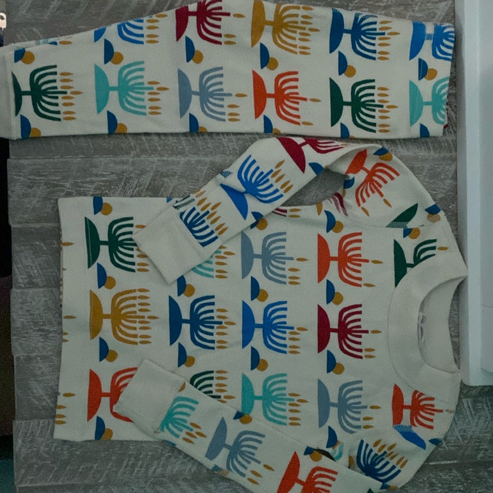 NEW Hanukkah PJ set sz 2T 100% organic cotton (parent sets listed separate)